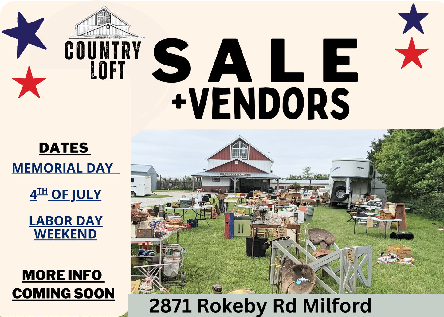 Country Loft Vendor Sign Up