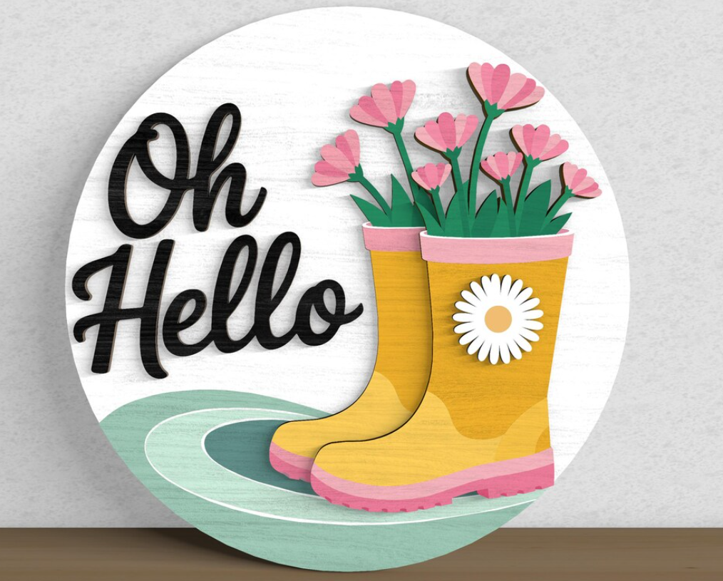 Country Loft Spring Door Hanger Painting Party